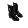 Christian Dior D Strike Ankle Boots Black Calfskin and Pearl Size 39