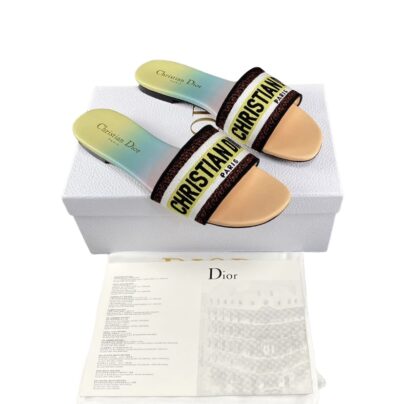 Christian Dior Dway Slides Aura Gradient Colour Size 37.5