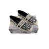 Christian Dior Granville Embroidered Blue Espadrilles Oblique Size 37.5