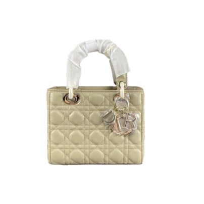 Christian Dior Small Lady Dior Sage Green Handbag
