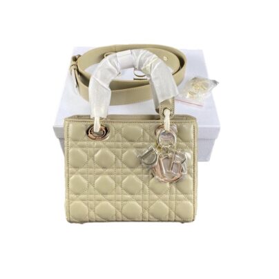 Christian Dior Small Lady Dior Sauge Handbag
