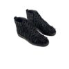 Christian Louboutin Black Zebra Striped Studded Sneakers Size 43