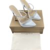 Gianvito Rossi White Cannes Platform Mules Heels Size 37.5