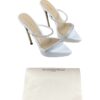 Gianvito Rossi White Mules Cannes Platform Heels Size 39