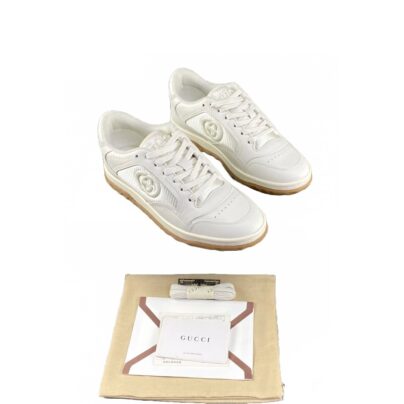 Gucci White GG Low top Womens Sneakers Size 38