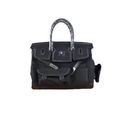 Hermes Cargo Birkin 35 Black Swift leather Bag