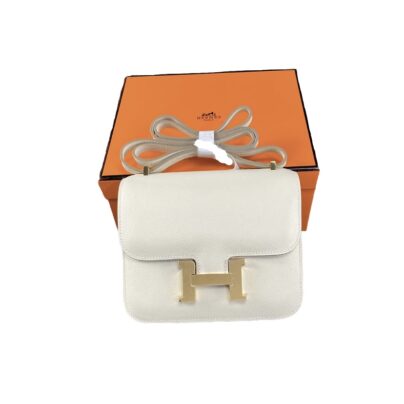 Hermes Constance 18 Off White Shoulder Bag GHW