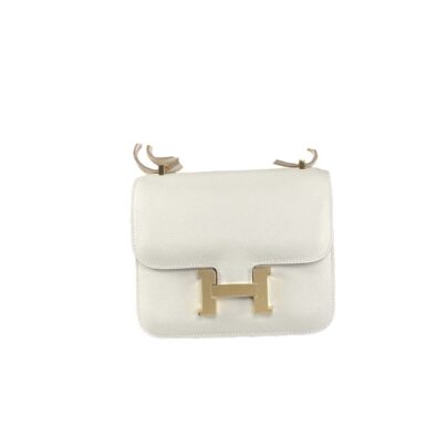 Hermes Constance 18 Off White Shoulder Bag GHW Epsom