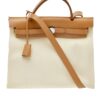 Hermes Herbag Zip 31 Beige Tan Brown Leather 2 in 1 Bag