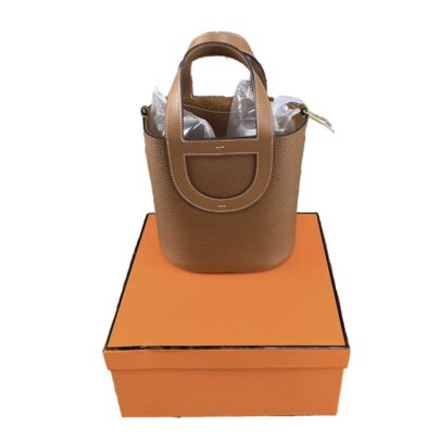Hermes In The Loop 18 Gold Tote Bag Clemence Leather