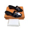 Hermes Oasis Black Epsom Leather Sandals Size 40