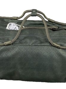 Bottega Veneta Alto Weekender Dark Green Zipped Travel Bag