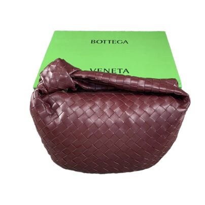 Bottega Veneta Jodie Large Burgundy Red Intrecciato Shoulder Bag