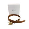 Celine Medium Triomphe Brown Leather Belt Size 85