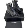 Chanel Black Leather Boots Fall Winter 23 24 Size 37