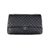 Chanel Black XXL Airline Travel Flap Bag in Quilted Calfskin Leather