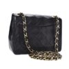 Chanel Mini square black flap bag GHW 2