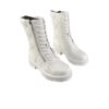Christian Dior White Calfskin D Leader Ankle Boots Size 41