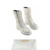 Christian Dior White Dior D Leader Ankle Boots Size 39