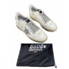 Golden Goose GGDB white glitter star mens sneakers size 44