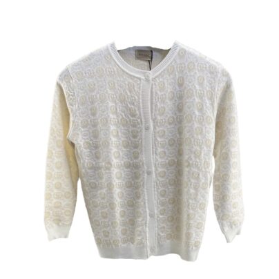 Gucci Girls Cream Wool Cardigan 8 years old