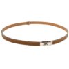 Hermes Kelly 18mm Slim Belt Gold Epsom Leather Palladium Hardware