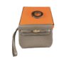 Hermes Kelly Depeches 25 Pouch Bag Etoupe Epsom Leather