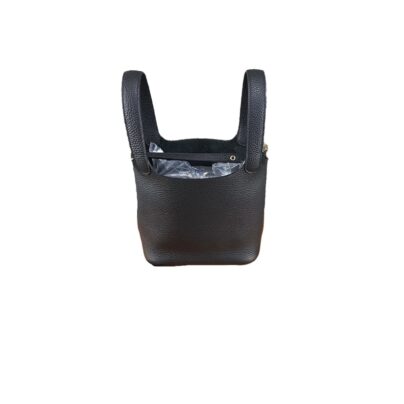 Hermes Picotin Lock 18 PM Black Clemence Bag GHW