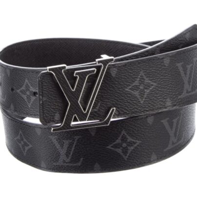 Louis Vuitton LV Initiales 40MM Reversible Mens Belt Black Monogram