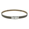 New Hermes Kelly 18 Belt Etoupe Grey Epsom Leather Palladium Hardware SHW