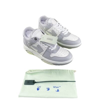 OFF WHITE Out of Office white leather sneakers Size 45