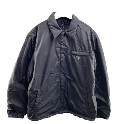 Prada Re Nylon Black Shirt Jacket Size L