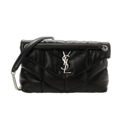 Saint Laurent Small Loulou Puffer Lambskin bag Silver Hardware