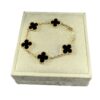 Van Cleef and Arpels Alhambra 5 Motifs Onyx and 18k yellow gold Bracelet