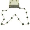 Van Cleef and Arpels Alhambra Long Necklace 20 motifs in Green Malachite and 18k yellow gold 1