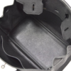 Hermes Birkin 30 Black Leather Handbag Palladium Hardware interior