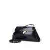 Prada Medium Black Bandoliera Brushed Leather Shoulder Bag with strap