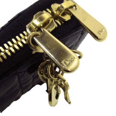 Christian Dior Black Lady Dior Phone Holder Case Bag Hardware