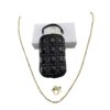 Christian Dior Black Lady Dior Phone Holder Case Vertical Quilted bag