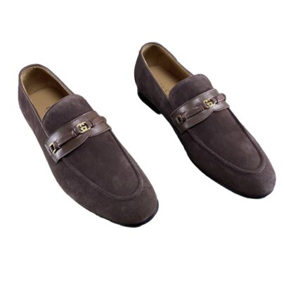 Gucci Mocassins Loafers Brown Suede Shoes