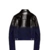 Loewe Trucker Jacket in Black nappa lambskin and Suede back