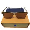 Louis Vuitton Metal Cyclone Square Sunglasses Gold Frame