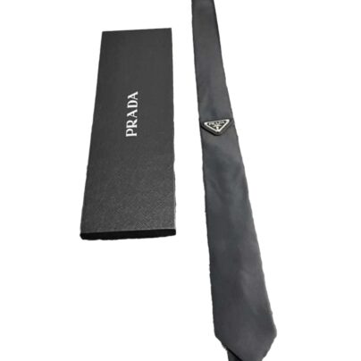 Prada Black Re Nylon Gabardine Tie
