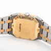 Audemars Piguet Rectangular Royal Oak Lady Quartz Wristwatch in Steel and Yellow Gold back