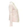 Balmain White Pink Wool Blazer side