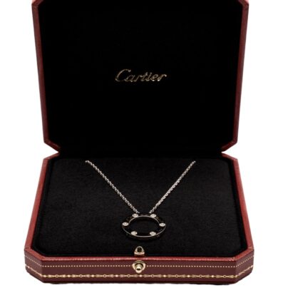 Cartier Love Necklace Diamonds 18k White Gold