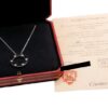 Cartier Love Necklace Diamonds 18k White Gold certificate