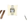 Cartier Santos Medium Stainless Steel and Gold Watch Front