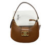 Celine AVA Triomphe Shoulder Bag Tan Smooth Calfskin Leather
