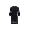 Chanel Black Geometric Sweater Wool Dress